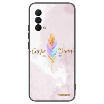 Picasee Μαύρη θήκη σιλικόνης για Realme GT Master Edition 5G - Carpe Diem