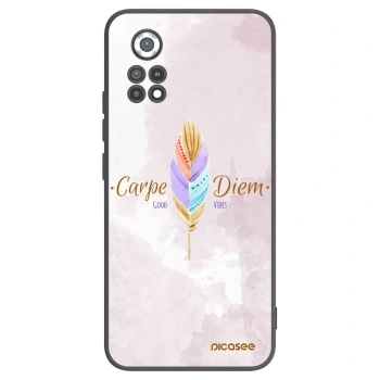 Picasee Μαύρη θήκη σιλικόνης για Xiaomi Poco X4 Pro 5G - Carpe Diem