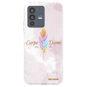 Picasee διαφανής θήκη σιλικόνης Vivo V23 5G - Carpe Diem