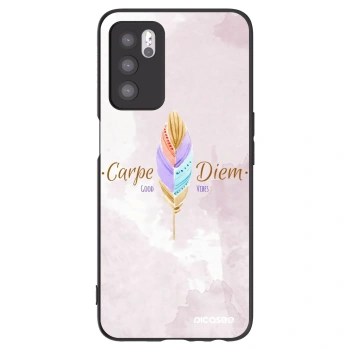 Picasee Μαύρη θήκη σιλικόνης για OPPO A16s - Carpe Diem