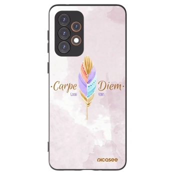 Picasee Μαύρη θήκη σιλικόνης για Samsung Galaxy A33 5G A336 - Carpe Diem