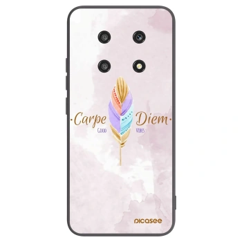 Picasee Μαύρη θήκη σιλικόνης για Honor Magic4 Lite 5G - Carpe Diem