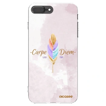 Picasee διαφανής θήκη σιλικόνης Apple iPhone 8 Plus - Carpe Diem