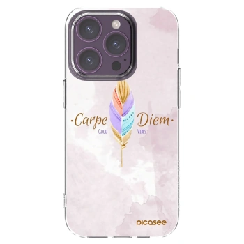 Picasee διαφανής θήκη σιλικόνης Apple iPhone 14 Pro - Carpe Diem