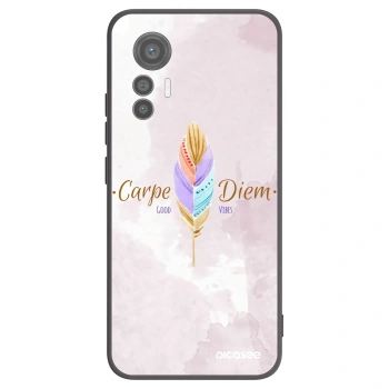 Picasee Μαύρη θήκη σιλικόνης για Xiaomi 12 Lite - Carpe Diem