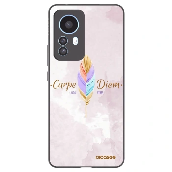 Picasee Μαύρη θήκη σιλικόνης για Xiaomi 12T - Carpe Diem