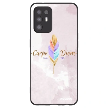 Picasee Μαύρη θήκη σιλικόνης για OPPO A94 5G - Carpe Diem