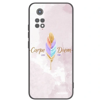 Picasee Μαύρη θήκη σιλικόνης για Xiaomi Redmi Note 11S 5G - Carpe Diem