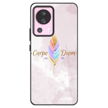 Picasee Μαύρη θήκη σιλικόνης για Xiaomi 13 Lite - Carpe Diem