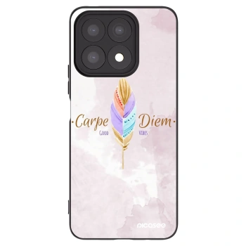 Picasee Μαύρη θήκη σιλικόνης για Honor X8a - Carpe Diem