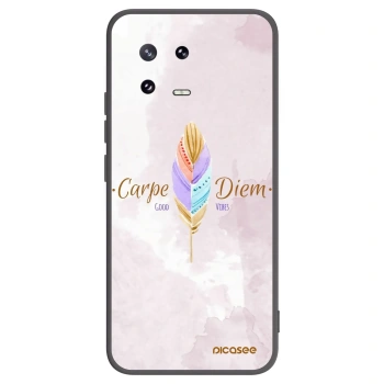 Picasee Μαύρη θήκη σιλικόνης για Xiaomi 13 Pro - Carpe Diem