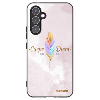 Picasee Μαύρη θήκη σιλικόνης για Samsung Galaxy A54 5G A546B - Carpe Diem