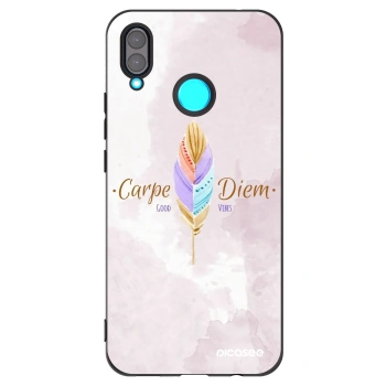 Picasee Μαύρη θήκη σιλικόνης για Huawei Nova 3 - Carpe Diem