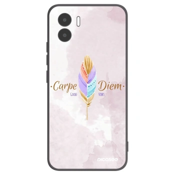 Picasee Μαύρη θήκη σιλικόνης για Xiaomi Redmi A2 - Carpe Diem