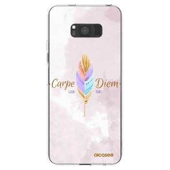 Picasee διαφανής θήκη σιλικόνης Samsung Galaxy S8 G950F - Carpe Diem