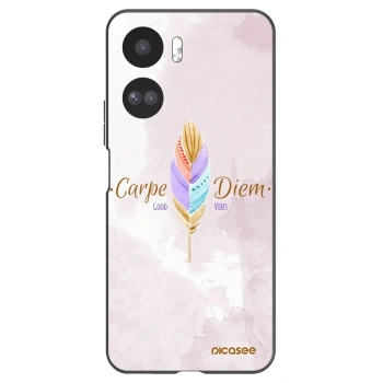 Picasee Μαύρη θήκη σιλικόνης για Honor 90 Lite 5G - Carpe Diem