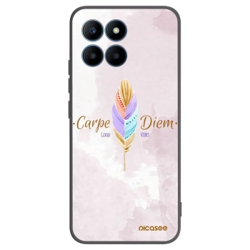 Picasee Μαύρη θήκη σιλικόνης για Honor 70 Lite - Carpe Diem