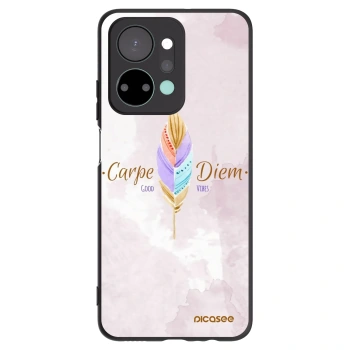 Picasee Μαύρη θήκη σιλικόνης για Honor X7a - Carpe Diem