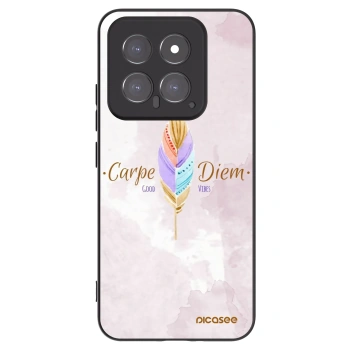 Picasee Μαύρη θήκη σιλικόνης για Xiaomi 14 - Carpe Diem