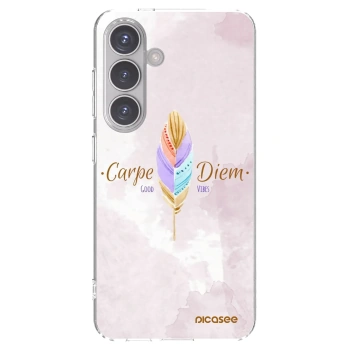 Picasee διαφανής θήκη σιλικόνης Samsung Galaxy S24 S921B 5G - Carpe Diem