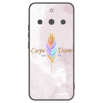 Picasee Μαύρη θήκη σιλικόνης για Realme 11 Pro+ - Carpe Diem