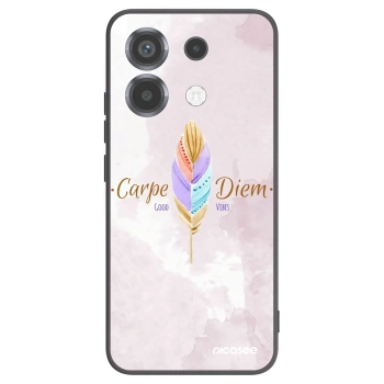 Picasee Μαύρη θήκη σιλικόνης για Xiaomi Poco X6 - Carpe Diem