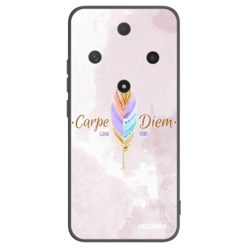 Picasee Μαύρη θήκη σιλικόνης για Honor Magic6 Lite 5G - Carpe Diem