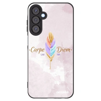 Picasee Μαύρη θήκη σιλικόνης για Samsung Galaxy A25 A256B 5G - Carpe Diem