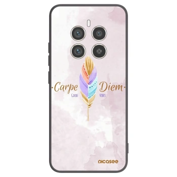 Picasee Μαύρη θήκη σιλικόνης για Realme 12 Pro 5G - Carpe Diem