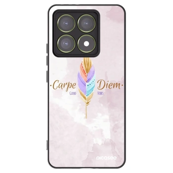 Picasee Μαύρη θήκη σιλικόνης για Xiaomi 14T - Carpe Diem