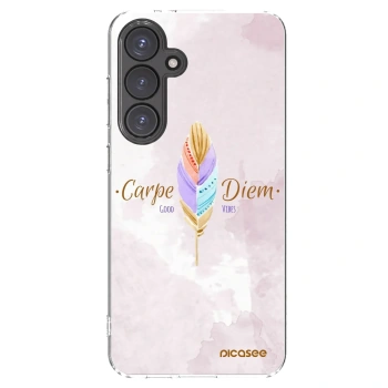 Picasee διαφανής θήκη σιλικόνης Samsung Galaxy S24 FE S721B - Carpe Diem