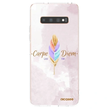 Picasee διαφανής θήκη σιλικόνης Samsung Galaxy S10 Plus G975 - Carpe Diem