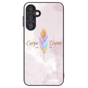 Picasee Μαύρη θήκη σιλικόνης για Samsung Galaxy A16 5G - Carpe Diem