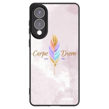 Picasee Μαύρη θήκη σιλικόνης για Samsung Galaxy S25 Edge 5G - Carpe Diem