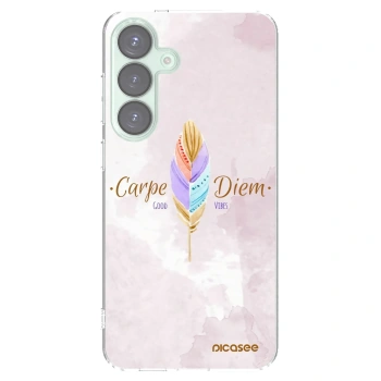 Picasee διαφανής θήκη σιλικόνης Samsung Galaxy S25+ 5G - Carpe Diem