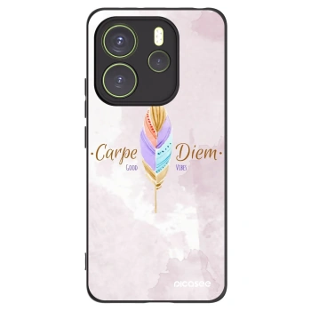 Picasee Μαύρη θήκη σιλικόνης για Xiaomi Redmi Note 14 4G - Carpe Diem