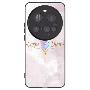 Picasee Μαύρη θήκη σιλικόνης για Xiaomi 15 Ultra - Carpe Diem