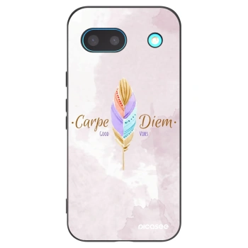 Picasee Μαύρη θήκη σιλικόνης για Google Pixel 8 - Carpe Diem