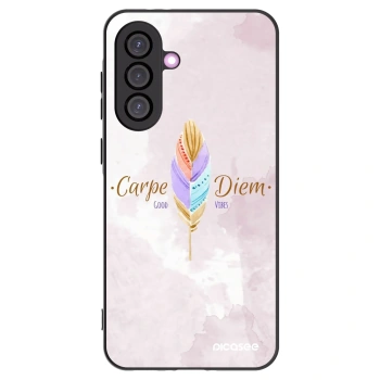 Picasee Μαύρη θήκη σιλικόνης για Samsung Galaxy A36 5G - Carpe Diem