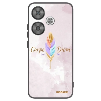 Picasee Μαύρη θήκη σιλικόνης για Xiaomi Poco F6 - Carpe Diem