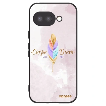 Picasee Μαύρη θήκη σιλικόνης για Google Pixel 9a - Carpe Diem