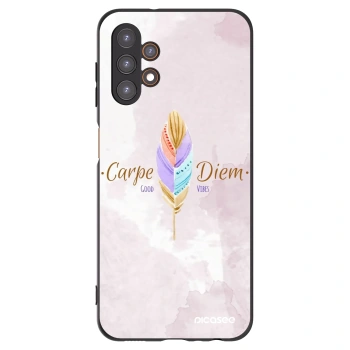Picasee Μαύρη θήκη σιλικόνης για Samsung Galaxy A13 5G - Carpe Diem