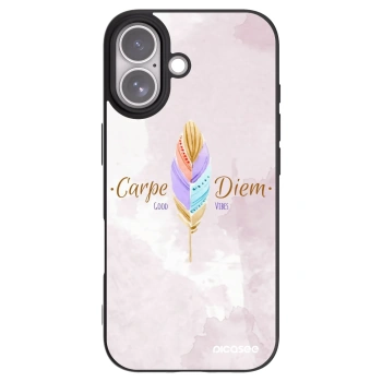 Picasee Μαύρη θήκη σιλικόνης για Apple iPhone 17 - Carpe Diem