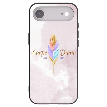 Picasee Μαύρη θήκη σιλικόνης για Apple iPhone Air - Carpe Diem