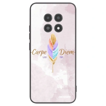 Picasee Μαύρη θήκη σιλικόνης για Realme 12X - Carpe Diem