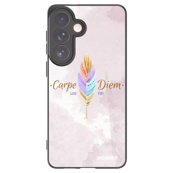 Picasee Μαύρη θήκη σιλικόνης για Samsung Galaxy S26+ - Carpe Diem
