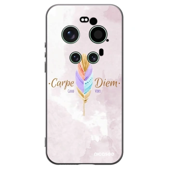 Picasee Μαύρη θήκη σιλικόνης για Xiaomi 17 Ultra - Carpe Diem