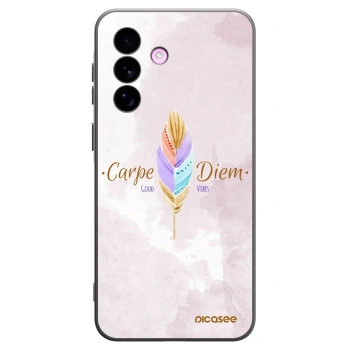 Picasee Μαύρη θήκη σιλικόνης για Samsung Galaxy A57 5G - Carpe Diem