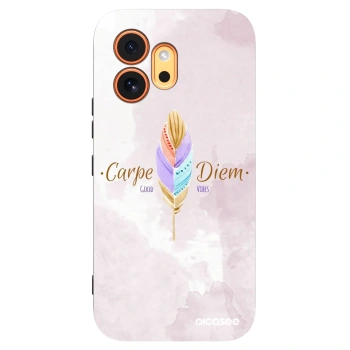 Picasee Μαύρη θήκη σιλικόνης για Honor 600 - Carpe Diem