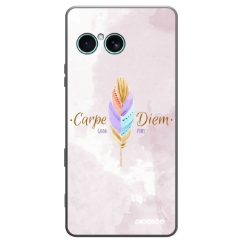 Picasee Μαύρη θήκη σιλικόνης για Sony Xperia 10 VII - Carpe Diem